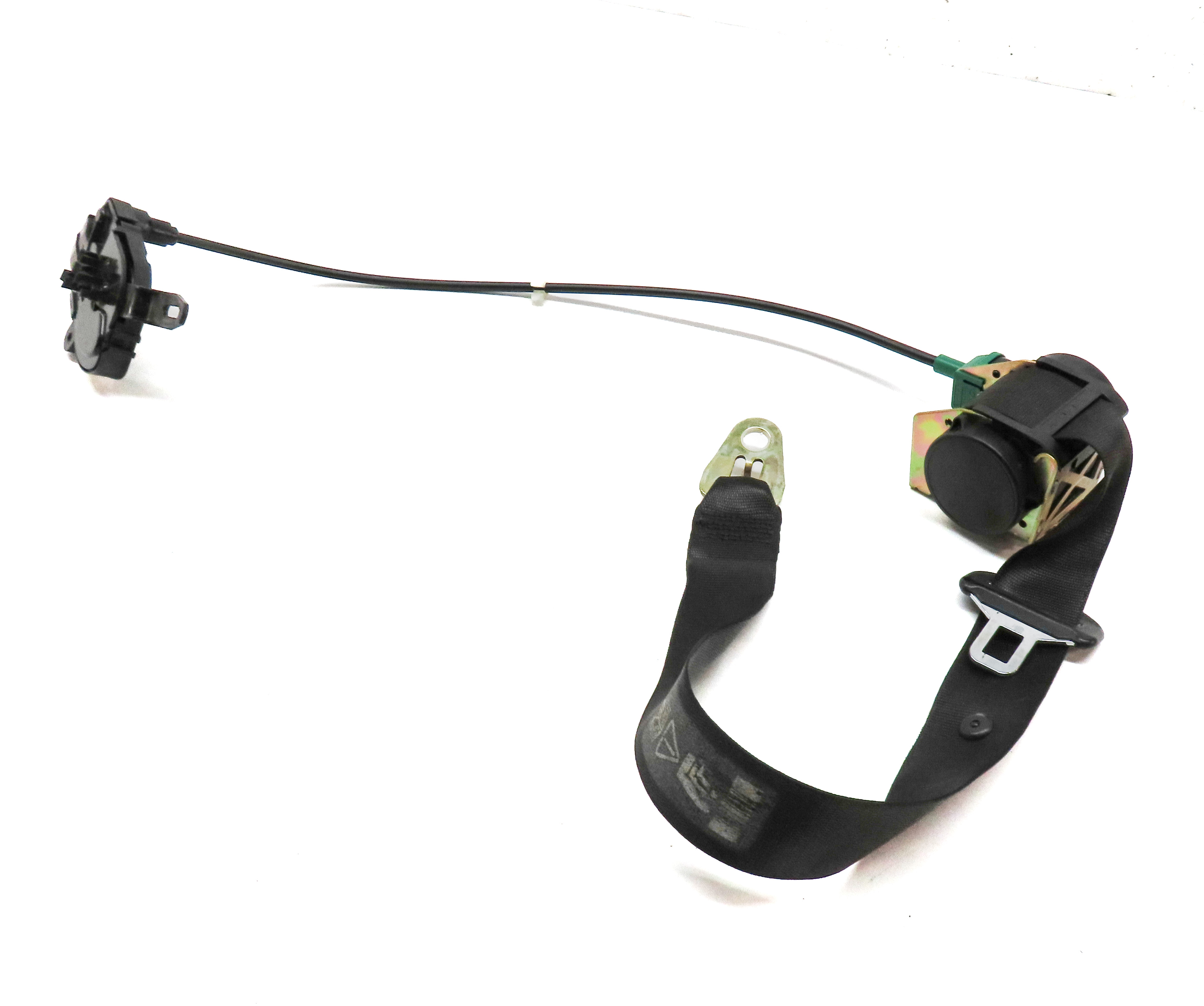 01-06 BMW 325Ci 330Ci M3 (E46) CONVERTIBLE PASSENGER SEATBELT RETRACTOR (BLACK) — exact item pictured